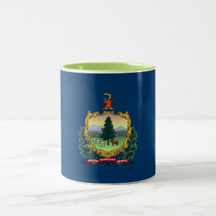 Vermont State Flag Two-Tone Coffee Mug