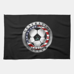 Vermont State Generation X American Soccer Kitchen Towel