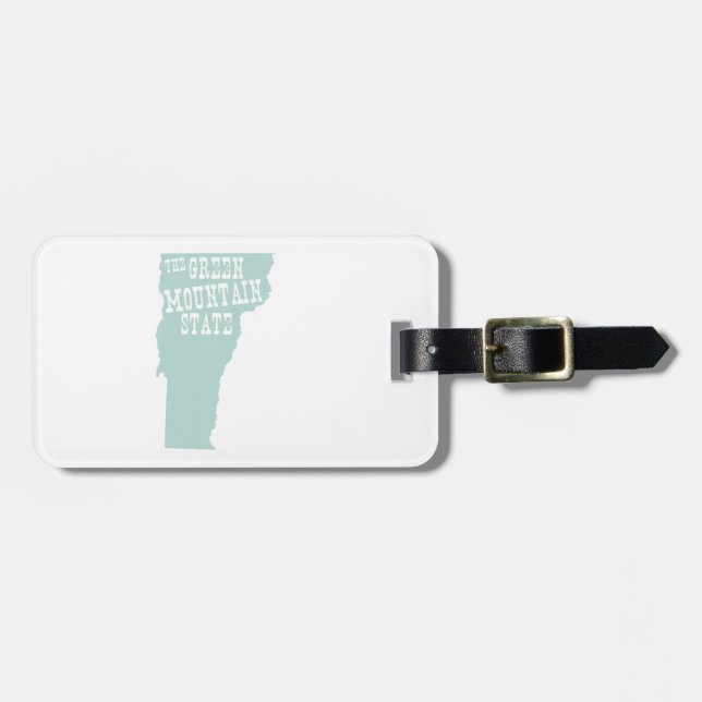 Vermont State Motto Slogan Luggage Tag (Front Horizontal)