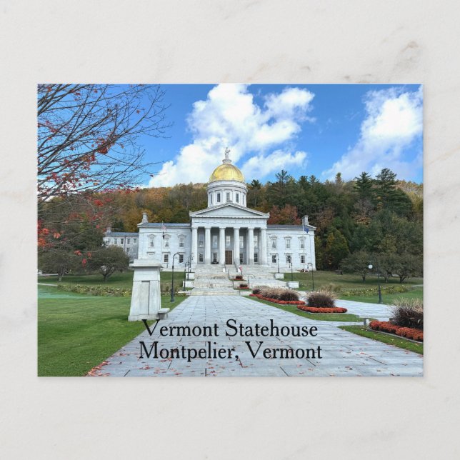Vermont Statehouse Postcard (Front)