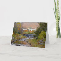 Vermont Stream Waterfall Autumn Photo Sympathy