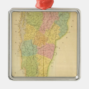 Vermont US Metal Ornament