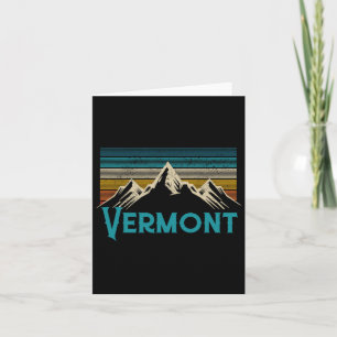 Vermont Vintage Mountains Retro Hiking Souvenir Gi Card