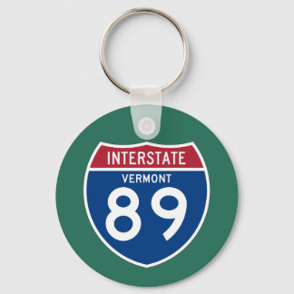 Vermont VT I-89 Interstate Highway Shield - Keychain