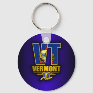 Vermont (VT) Keychain