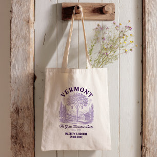 Vermont Wedding Welcome Bag, State Love Tote Bag