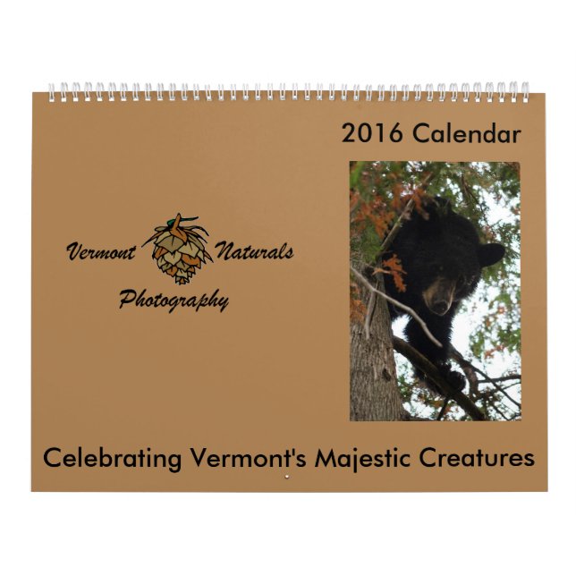 Vermont Wildlife Calendar (Cover)