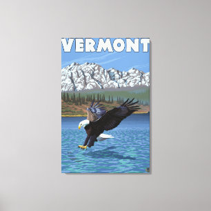 VermontEagle Fishing Canvas Print
