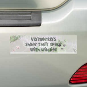 Vermonters Partager Sticker pare-chocs de l'espace