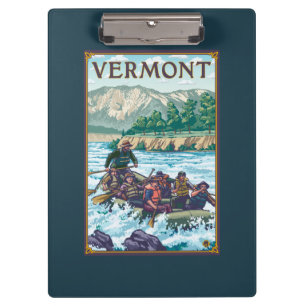 VermontRiver Rafting Scene Clipboard