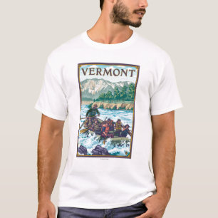 VermontRiver Rafting Scene T-Shirt