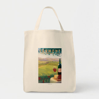 VermontWine Country Scene Tote Bag