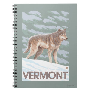 VermontWolf Scene Notebook