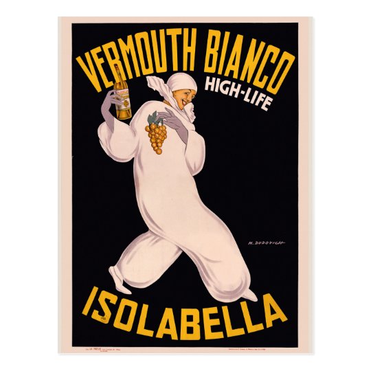 Vermouth Bianco, high-life, Isolabella Postcard
