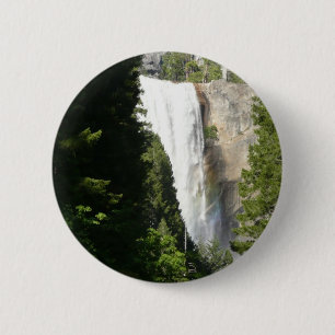 Vernal Falls II in Yosemite National Park 2 Inch Round Button