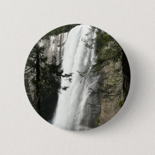 Vernal Falls III at Yosemite National Park 2 Inch Round Button