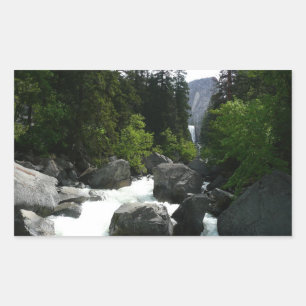 Vernal Falls in the Distance at Yosemite Sticker
