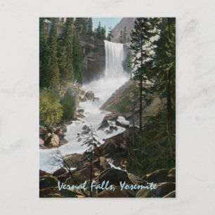 Vernal Falls Vintage Yosemite Postcard