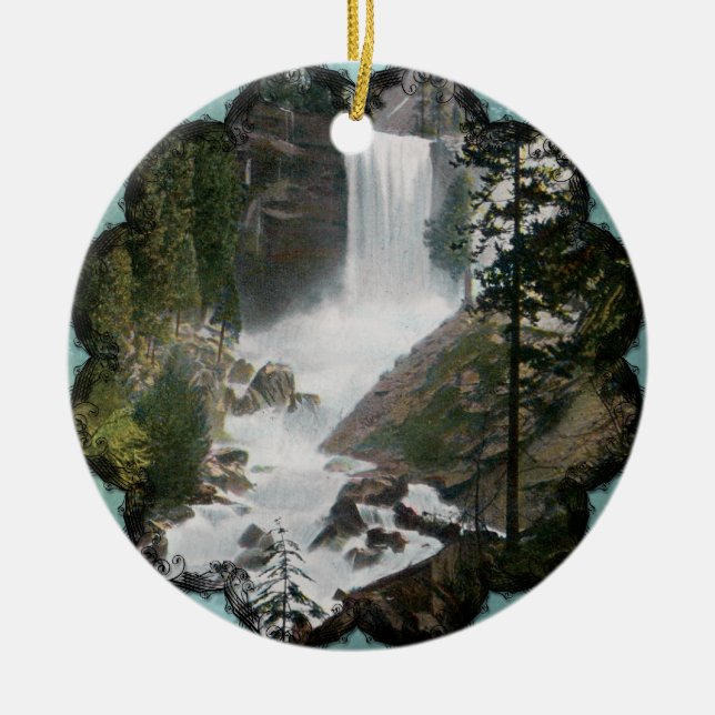 Vernal Falls Yosemite Ornement Vintage (Devant)