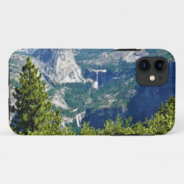 Vernal & Nevada Falls from Glacier Point, CA Case-Mate iPhone Case (Back (Horizontal))