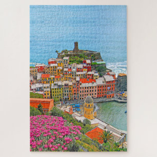 VERNAZZA - Cinque Terre - panorama - Liguria - Jigsaw Puzzle