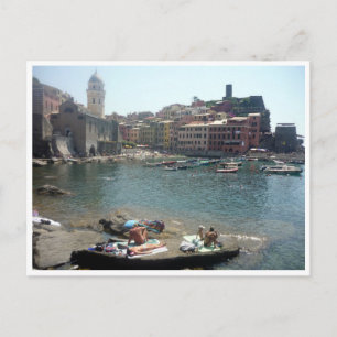 vernazza sunbake postcard