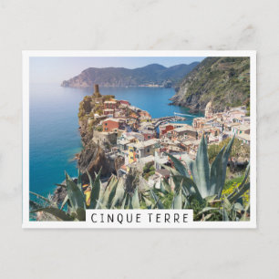 Vernazza town in the Cinque Terre Postcard