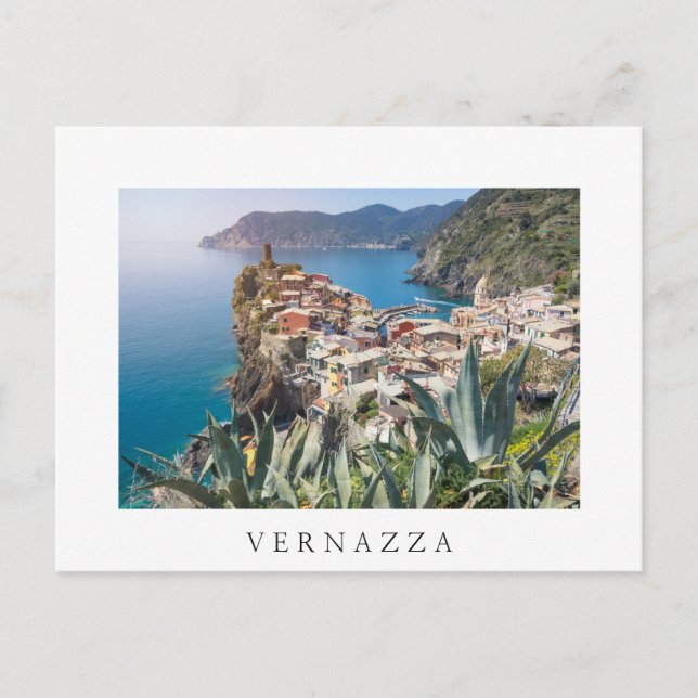 Vernazza town in the Cinque Terre Postcard (Front)