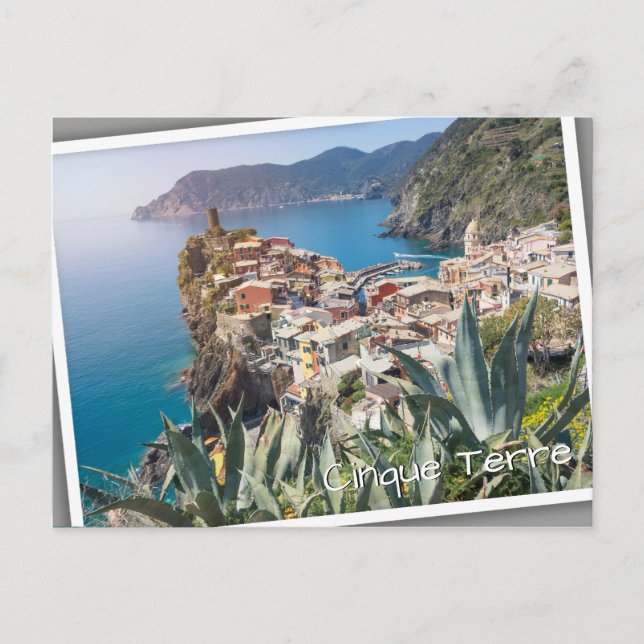 Vernazza town in the Cinque Terre Postcard (Front)