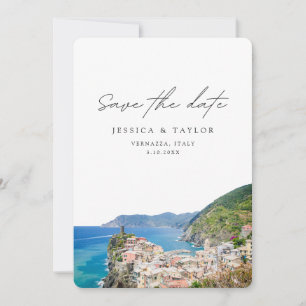Vernazza Wedding Cinque Terre Save the Date Invitation