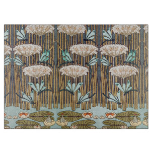 Verneuil Dragonfly Water Lily Art Nouveau: Vintage Cutting Board