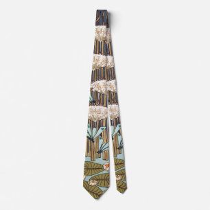 Verneuil Dragonfly Water Lily Art Nouveau: Vintage Tie