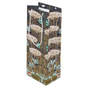 Verneuil Dragonfly Water Lily Art Nouveau: Vintage Wine Gift Bag