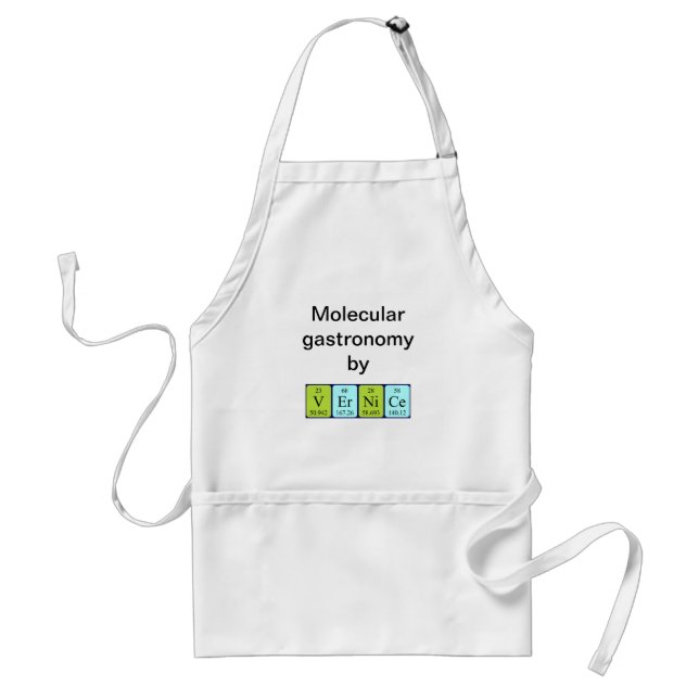 Vernice periodic table name apron (Front)