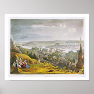 Vernon, from 'Views on the Seine', engraved by Tho Poster