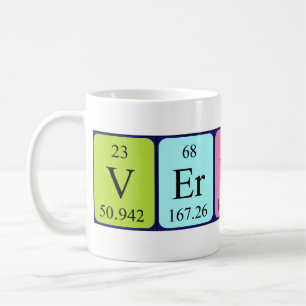 Vernon periodic table name mug