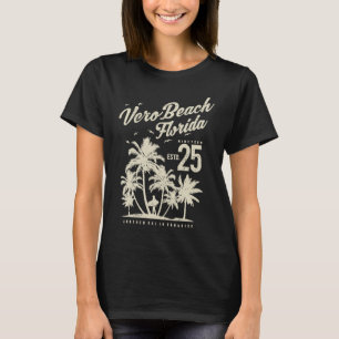Vero Beach Florida Vintage Retro Distressed Souven T-Shirt