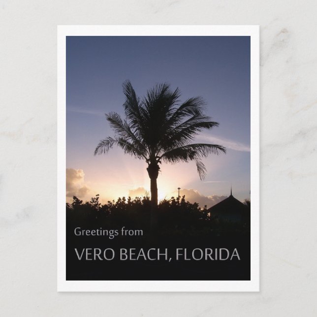 Vero Beach Silhouette Postcard (Front)
