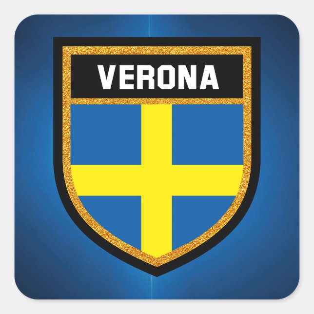 Verona Flag Square Sticker (Front)