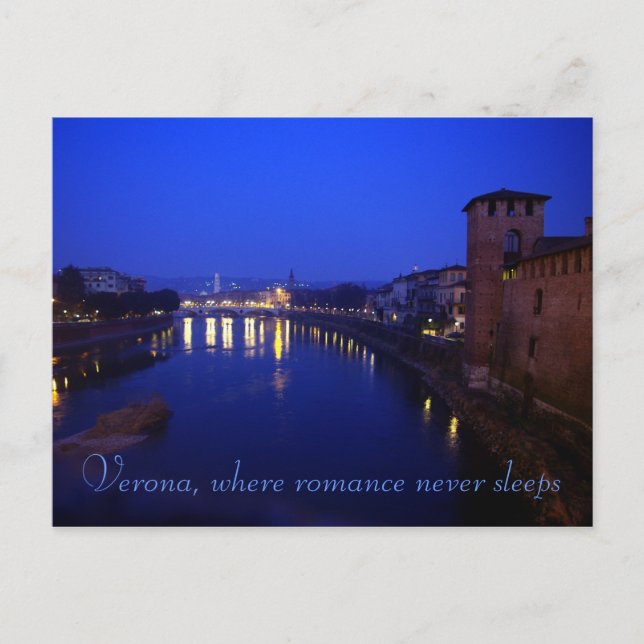 Verona, Night Postcard (Front)