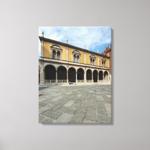 Verona Piazza Dante vue toile imprimé