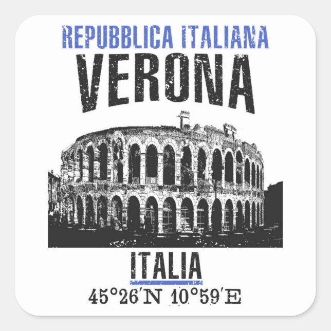 Verona Square Sticker (Front)