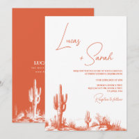 Verona Sunset Illustration Western Desert Wedding 