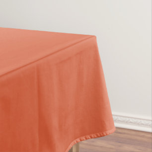 Verona Sunset Orange Solid Color Tablecloth