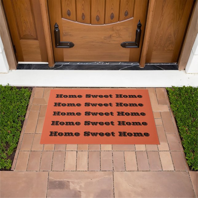 Verona Sunset Orange Solid Colour  Doormat (Outdoor)