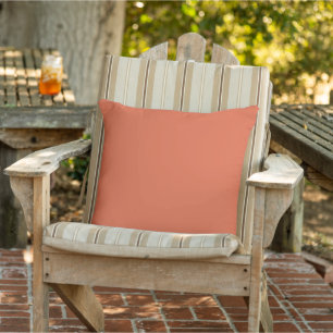 Verona Sunset Orange Solid Colour Outdoor Pillow