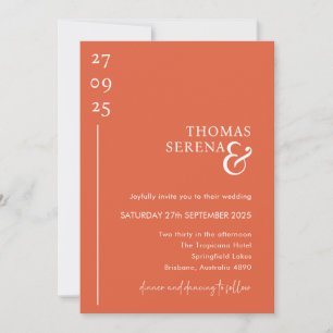 Verona Sunset QR Code Timeline Itinerary Wedding Invitation