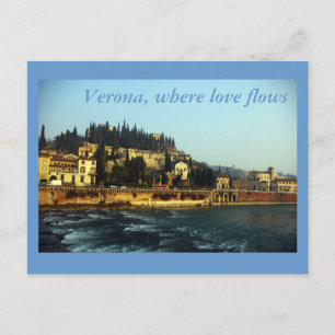 Verona, where love flows postcard