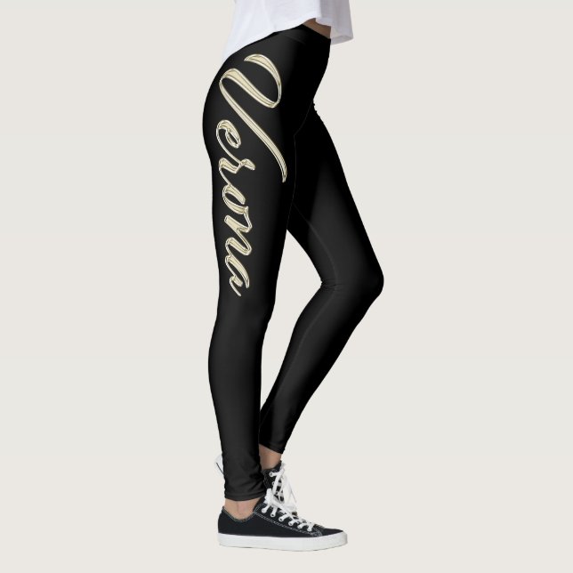 Verona white Handwriting trousers Leggings (Right)