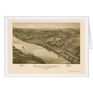 Vérone et Oakmont, carte panoramique de PA - 1896